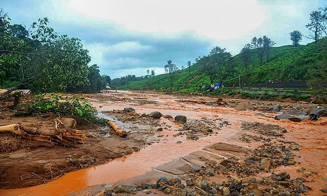 भारी बारिश के बाद कुछ ऐसा दिखा वायानाड का भूस्खलन से प्रभावित मेप्पाड़ी