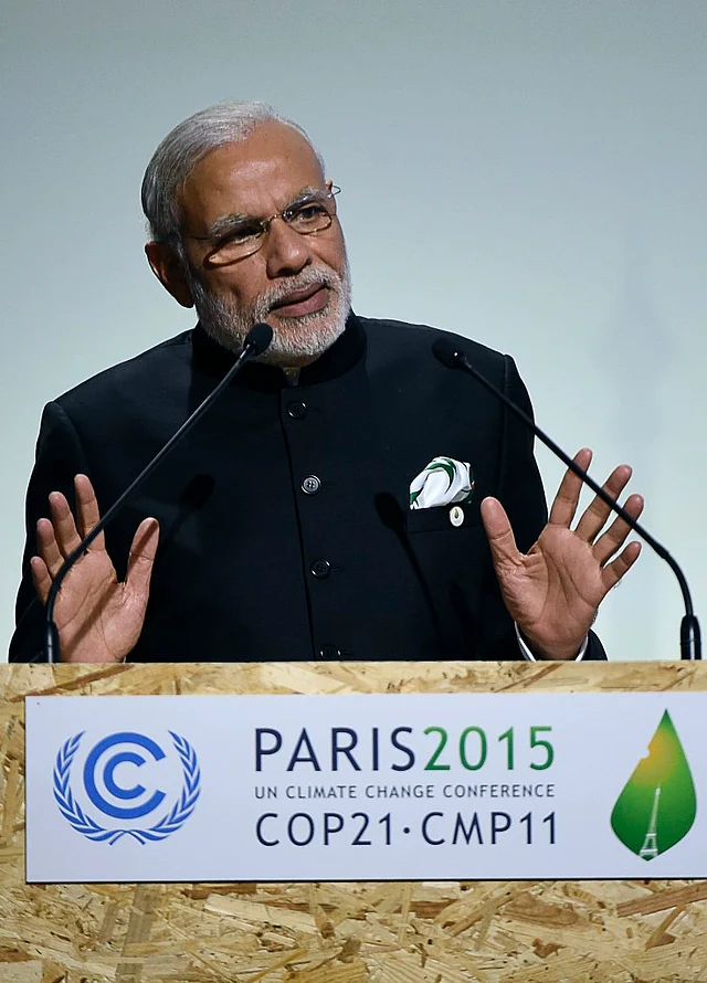 PM Narendra Modi at COP21, Paris (ALAIN JOCARD/AFP/Getty Images)