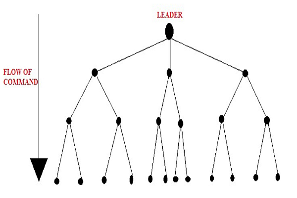 Figure 1: A Schematic Description of a Hierarchical Centralised Structure 