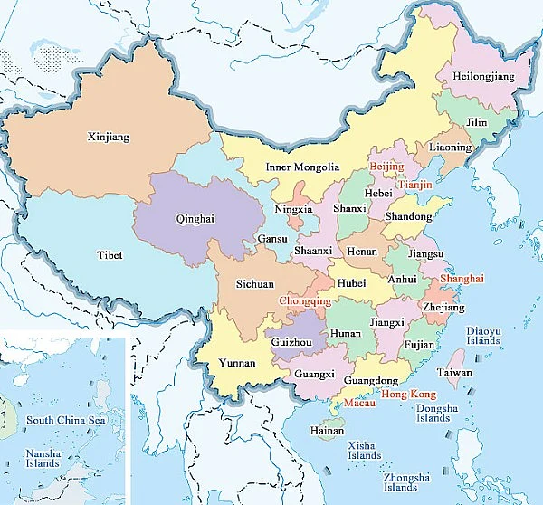 Map of China 