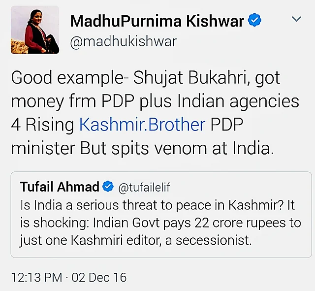 Can A Kashmir CJM Defy SC? The Curious Case Of Criminal Defamation Against Madhu Kishwar