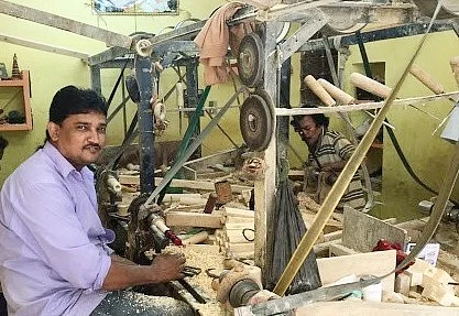 Kouser Pasha at his workshop