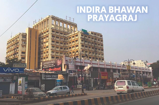 Indira Bhawan, Prayagraj before the Paint My City Campaign