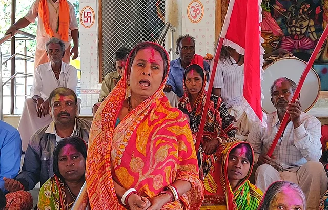 Lakshmi Mandal who sang a composition in which she hailed the national leadership for having finally given her an identity