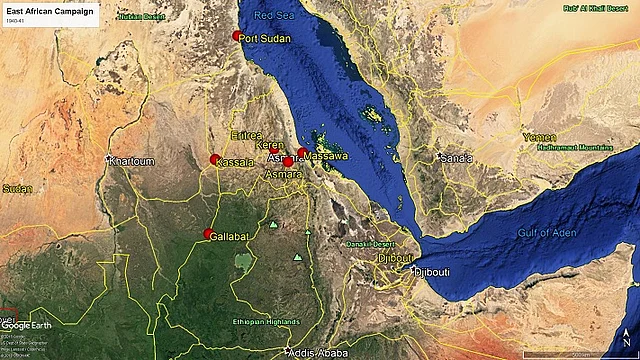 Map 1: The East African Theatre 1940-41
