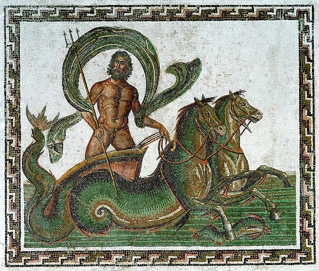 Roman God Neptune, corresponding to the Greek God Poseidon (Wikimedia Commons)