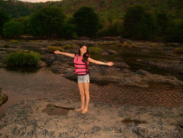 Anushka on a holiday with friends