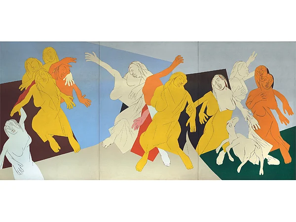 ‘Celebration’, the first most expensive piece of Indian art to be auctioned at Christie’s in 2002. 