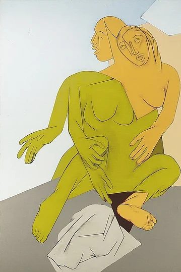 ‘Falling Figure’, a Tyeb Mehta painting. 