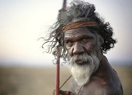 An aboriginal man in a scene from John Pilger’s <i>Utopia</i>