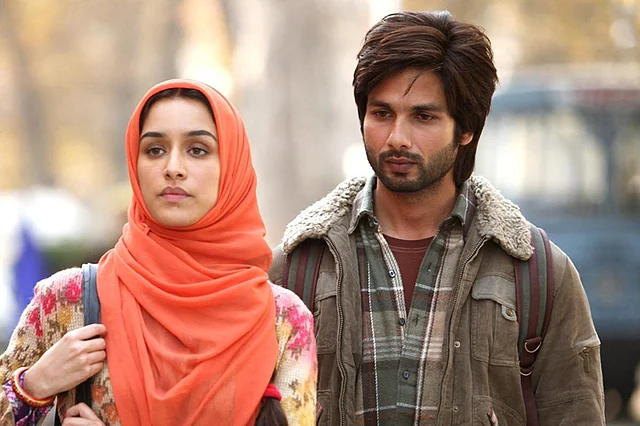 Shraddha Kapoor and Shahid Kapoor in <i>Haider</i>