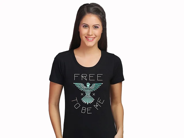 A t-shirt made by the ToF organisation which provides jobs to thousands of sex trafficking survivors. (Photo Courtesy: Threads of Freedom)