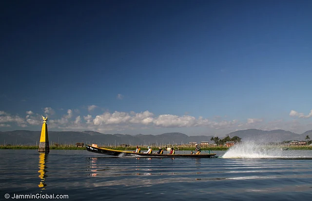 Long boats on Inle lake where the locals have created a thriving economy whilst living on the lake. (Photo: Jay Kannaiyan)