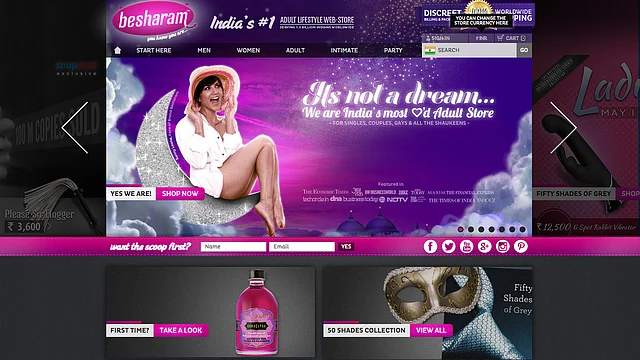 “www.imbesharam.com” – apparently India’s first online sex toys store.