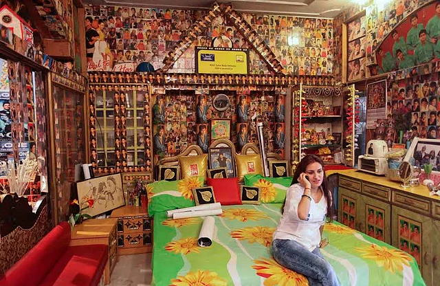 Vishal’s wife in their bedroom.