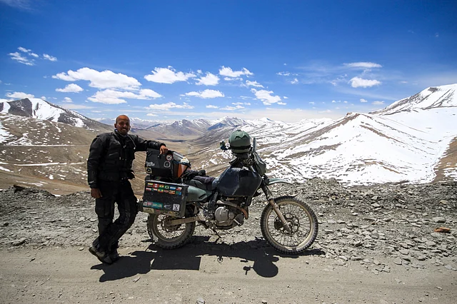 In March 2010, I quit my job and began a one-way motrocycle journey back home to India. (Photo Courtesy: Jay Kannaiyan)