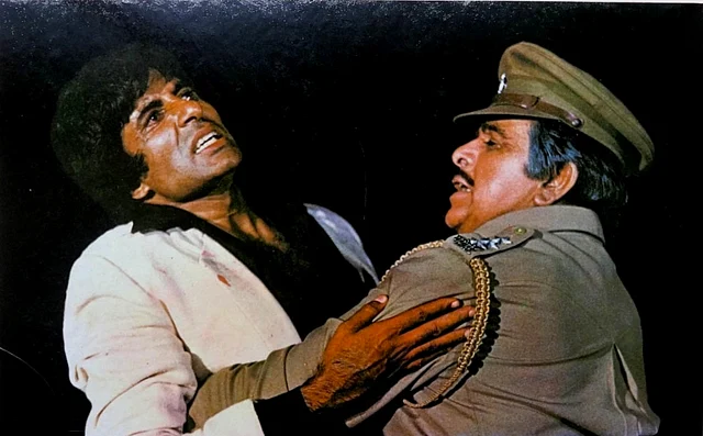 Dilip Kumar with Amitabh Bachchan in <i>Shakti.</i>