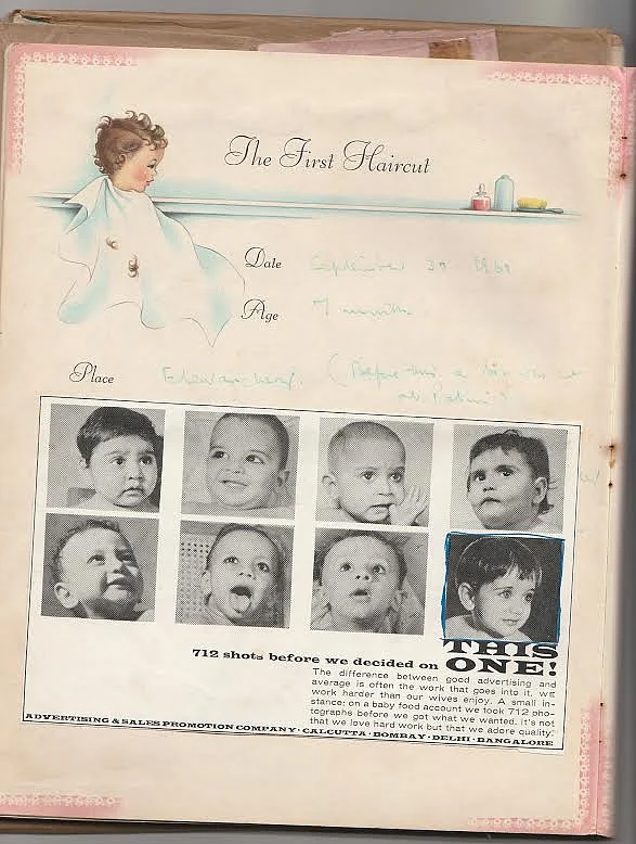 After 712 babies were photographed, Shobha Tharoor became the first Amul baby. (Photo courtesy: Shashi Tharoor)
