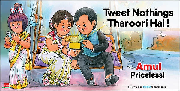 A little bit of wordplay on the author’s tweets. (Photo courtesy: Amul’s <a href="https://twitter.com/Amul_Coop">Twitter page</a>)