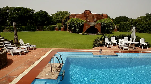 Satish Gujral’s famous design for the Belgian Embassy complex in New Delhi. (Photo Courtesy: Sahar Zaman)