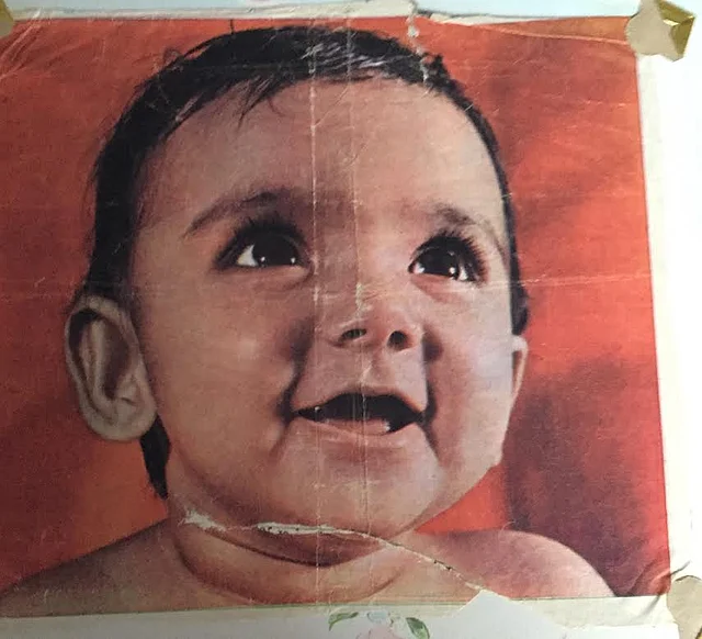 The youngest Tharoor, Smita, was the first-ever colour Amul baby. (Photo courtesy: Shashi Tharoor)