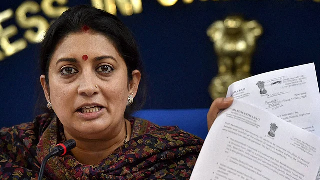 File image of I&B Minister Smriti Irani.