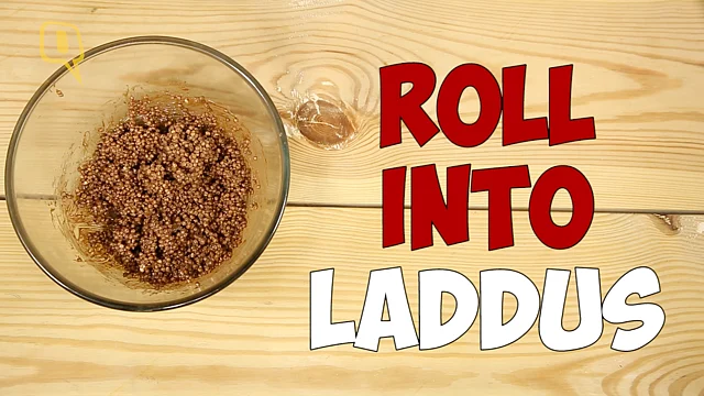 Roll into laddus.