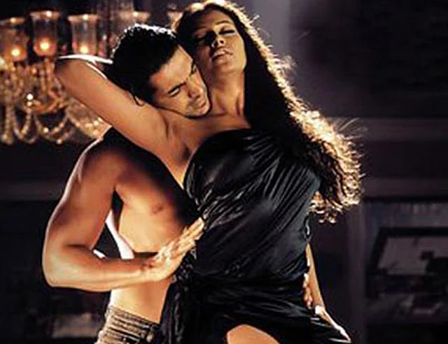 Bipasha Basu is unapologetic about her libido – and is rewarded for it by being painted a sex-starved nymph. (Poster of <i>Jism</i>)