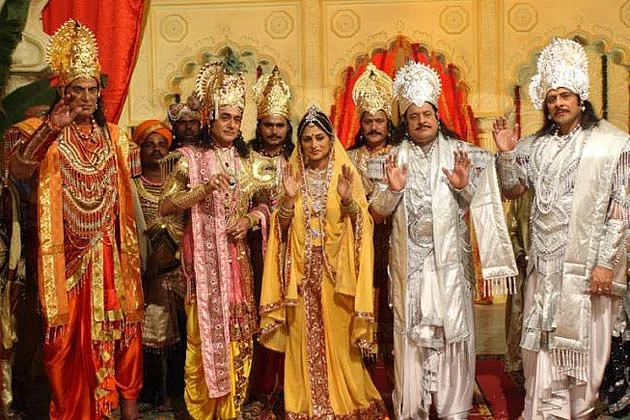 The lead cast of BR Chopra’s <i>Mahabharat. </i>