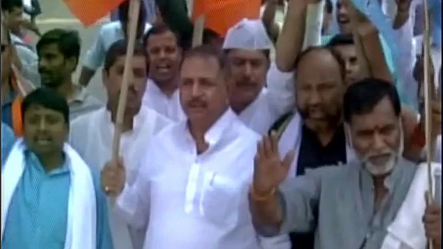 BJP calls for a shutdown in Gaya after Aditya Sachedeva’s murder(Courtesy: <a href="https://twitter.com/ANI_news">Twitter/@ANI_news</a>)