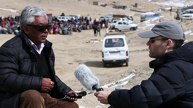 My inquires eventually led me to Morup Namgyal – a 64-year old folk singer and social activist hailing from a small village in rural Ladakh. (Photo Courtesy: Erik Koto)
