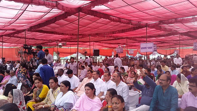 Members of the MCD at Ramlila Maidan. (Photo: Twesh Mishra)