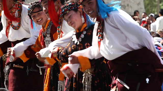 Morup travelled throughout Ladakh staging song and dance performances that aimed to inspire pride in the Ladakhi identity. (Photo Courtesy: Erik Koto)