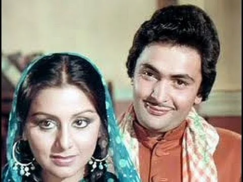 Neetu with Rishi Kapoor in a still from <i>Amar Akbar Anthony.</i>