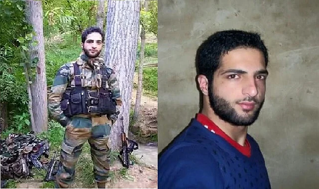 Hizbul Mujahideen’s 21-year-old poster boy Burhan Muzzafar Wani was shot dead on Friday by security forces. (Photo: altered by <b>The Quint</b>)