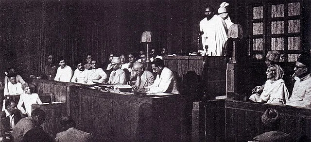Jogendranath Mandal in the Pakistan assembly. (Photo Courtesy: Wikimedia Commons)