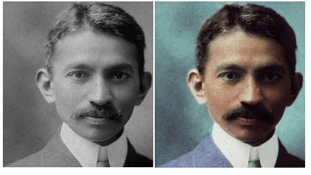 A younger Mahatma Gandhi. (Photo: Dimple Negi)