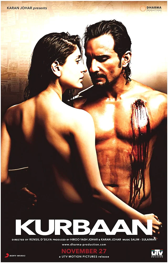 The official poster of Rensil D’Silva’s <i>Kurbaan. </i>(Photo Courtesy: UTV Motion Pictures)
