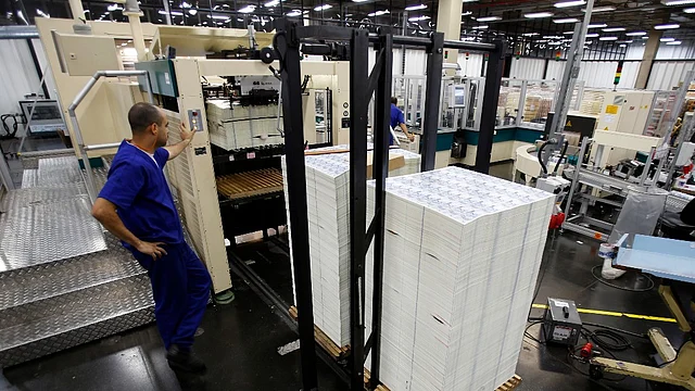 Representational image of a currency note press. (Photo: Reuters)
