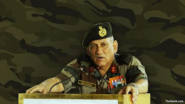 General Bipin Rawat, Army Chief of Staff. (Photo: <b>The Quint</b>)