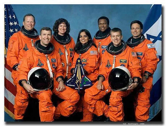 The crew of Columbia spanned several nations of origin.