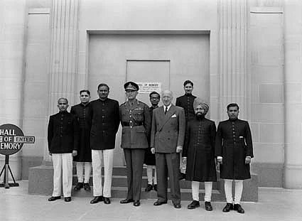 General Cariappa at the Australian War Memorial.