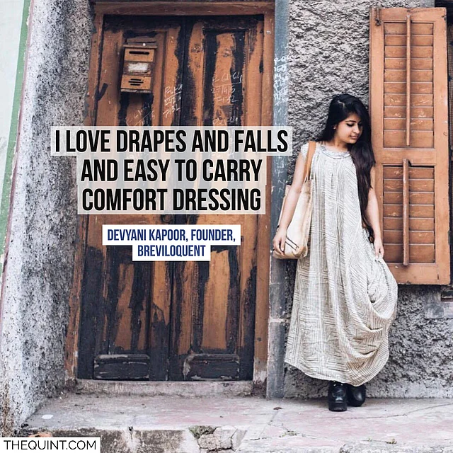 Anti-fit and shapeless outfits are on the rise. Here, blogger Devyani Kapoor is featured wearing an anti-fit tunic (Photo Courtesy: Ankit Mathur and Darshana Banthia )