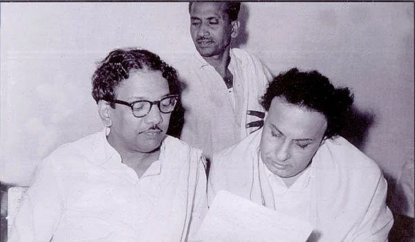 M Karunanidhi and MGR.