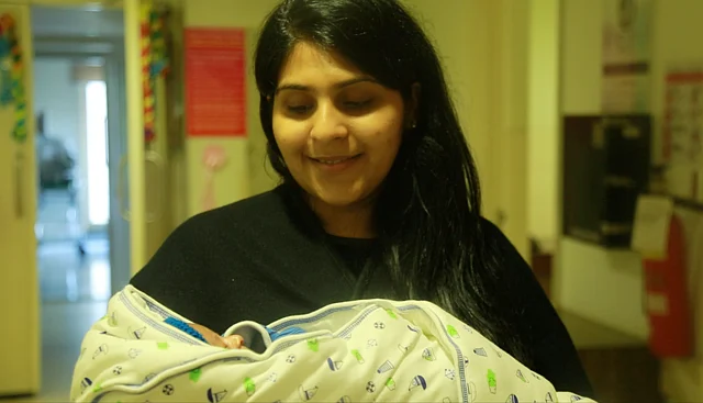 Ashima Bansal with one of her babies. (Photo: <b>The Quint</b>/Abhay Sharma)