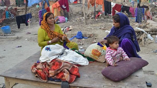 Few months back, dozens of these refugees were rendered homeless as 30 shanties were gutted in fire. (Photo: Meghna Sen)