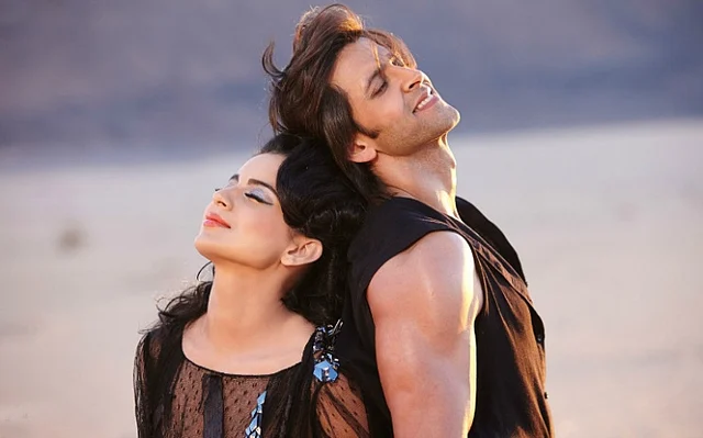 Kangana with Hrithik in <i>Krrish</i>. (Photo courtesy: Twitter)