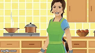 From a domestic goddess to a light-footed Cinderella– how the perfect maid is often portrayed in ads. (Photo: ImgFlip.com)