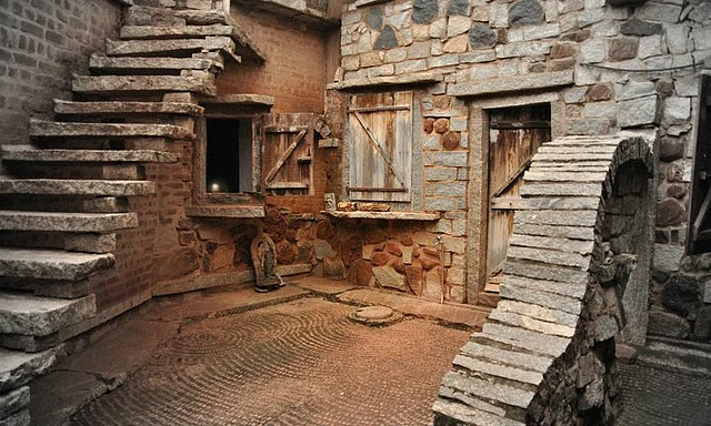 A view of Nrityagram, a dance village founded by Protima Bedi.