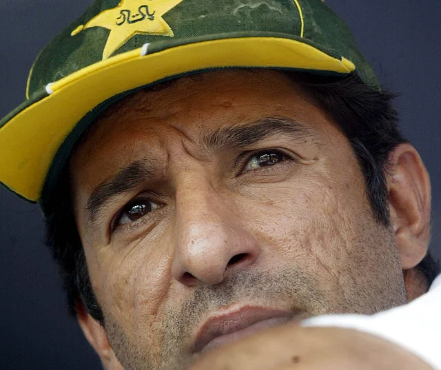 Wasim Akram during the 2003 World Cup. The tournament was his last outing for Pakistan. (Photo: Reuters)